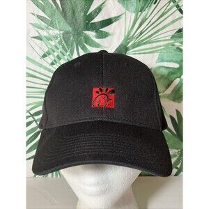 Chic Fil A Employee Team Style Member Hat Lightweight Black Strapback Stretchy